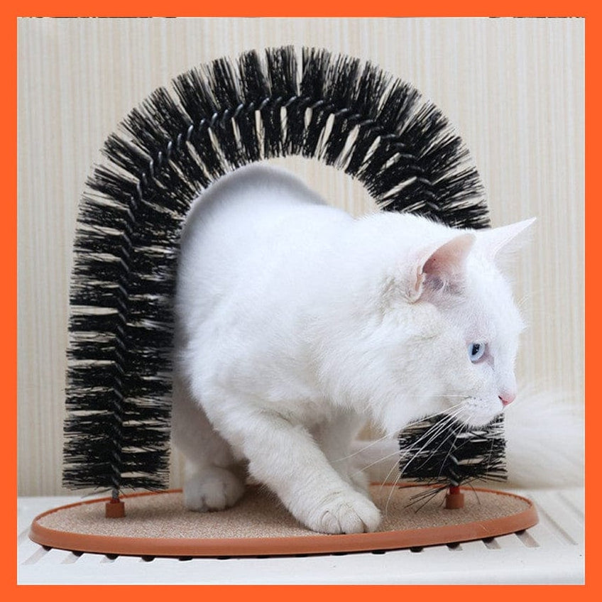 whatagift.com.au Cat Toys Comfortable Arch Cats Massager | Pet Cat Itching Grooming Supplies