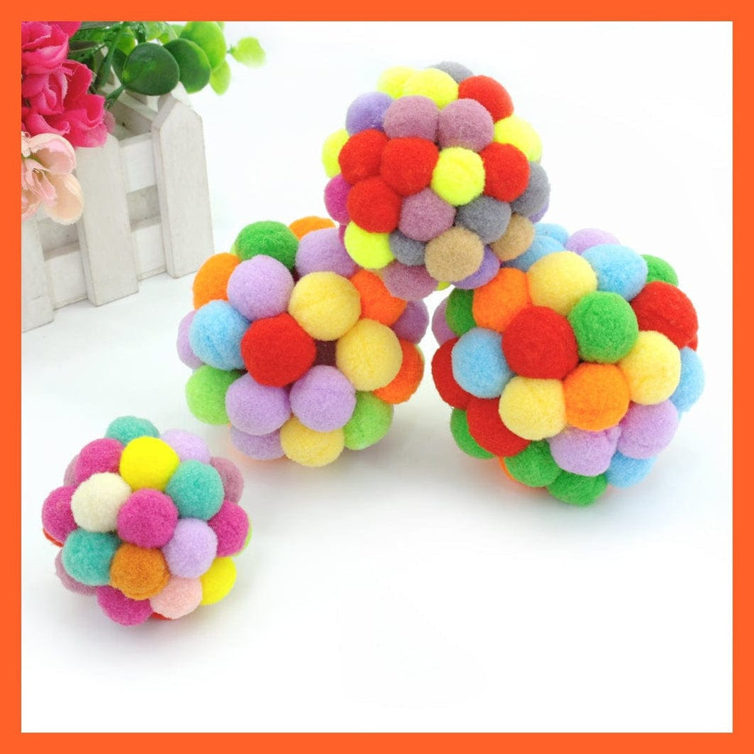 whatagift.com.au Cat Toys Interactive Cat Funny Pet Kitten Chewing Play Ball | Catnip Scratch Bell Toys