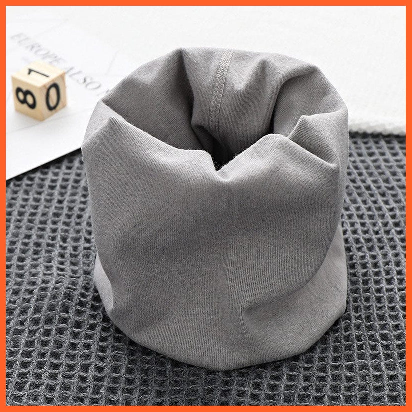 whatagift.com.au Children's Scarf gray / China New Cotton Baby Scarf | Children O Neck Ring Scarves