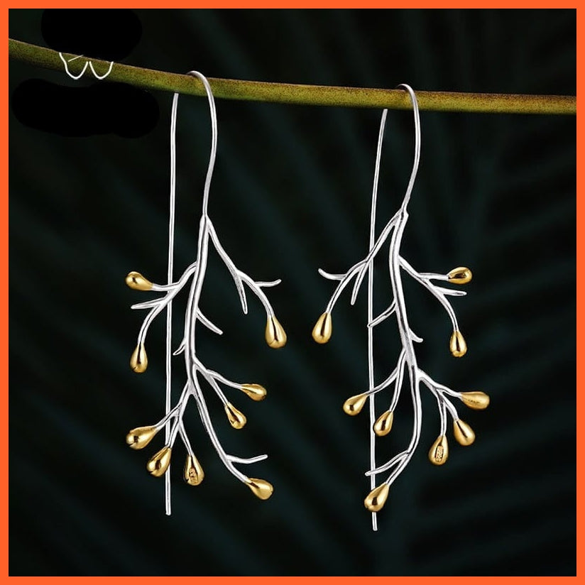 whatagift.com.au China / Silver-Ship in 1 day Real 925 Sterling Silver Drop Earrings | Creative Fine Jewelry