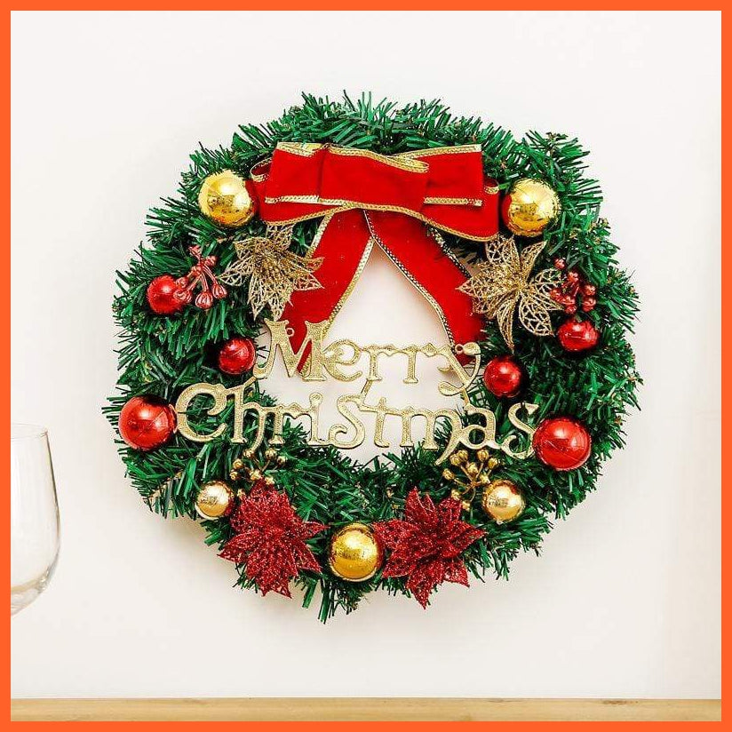 Christmas Door Wreath | Christmas Decoration Artificial Garland Wreaths For Home | whatagift.com.au.