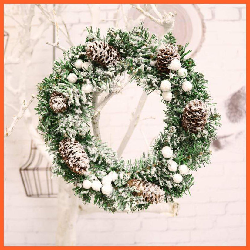 Christmas Door Wreath | Christmas Decoration Artificial Garland Wreaths For Home | whatagift.com.au.