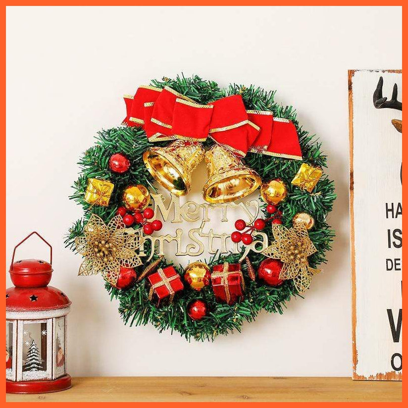 Christmas Door Wreath | Christmas Decoration Artificial Garland Wreaths For Home | whatagift.com.au.