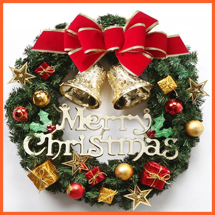 Christmas Door Wreath | Christmas Decoration Artificial Garland Wreaths For Home | whatagift.com.au.