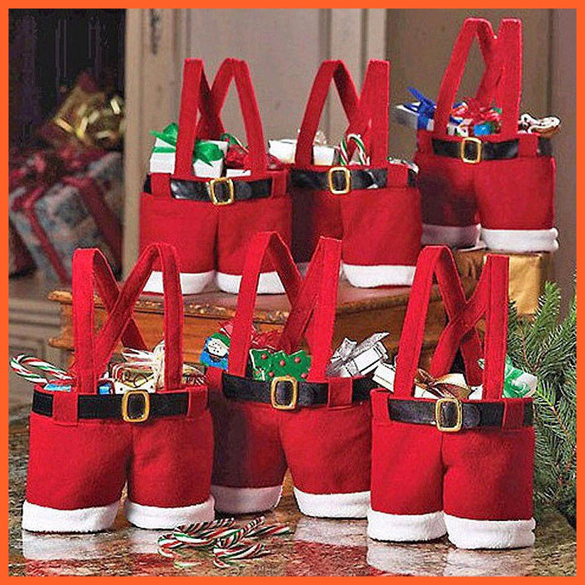 Santa Pants For Storage Christmas | Christmas Decoration Storage Funny Pants | whatagift.com.au.