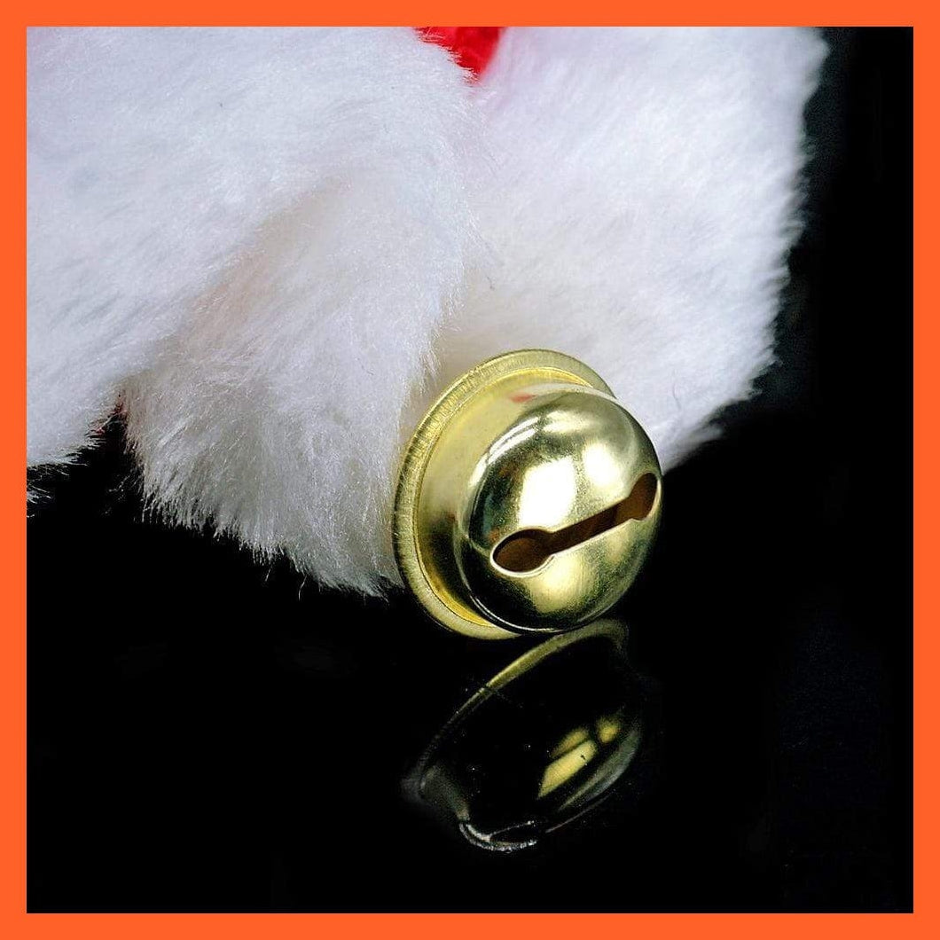 whatagift.com.au Christmas Dog Hat And Collar | Dogs Costume Santa Hats & Necklace With Bell