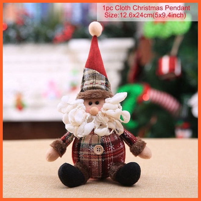 whatagift.com.au Christmas Doll 1 Merry Christmas Decorations For Home Santa Claus | Snowman Doll Christmas Ornaments