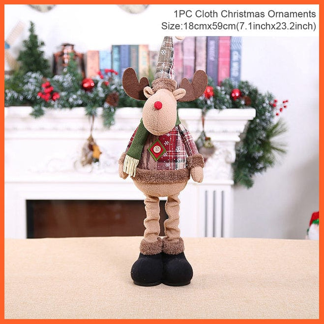 whatagift.com.au Christmas Doll 6 Merry Christmas Decorations For Home Santa Claus | Snowman Doll Christmas Ornaments