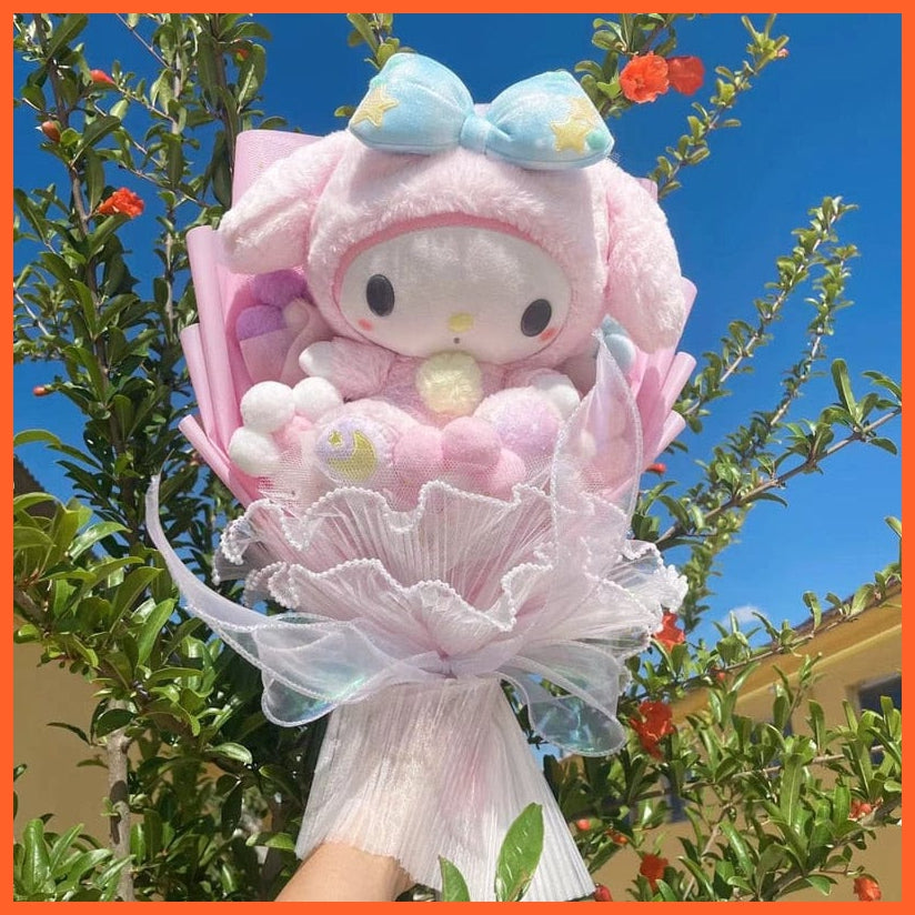 whatagift.com.au Christmas Gifts Cartoon Sanrio Plush Bouquet |  Plush Doll Toy  Valentine Graduation Gifts