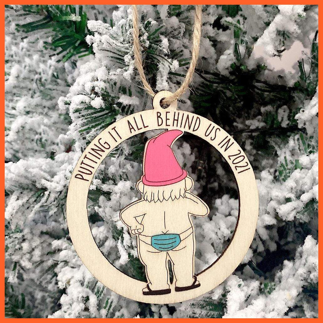 Christmas Decoration Wooden Hollowed-Out Lovers Snowman | whatagift.com.au.