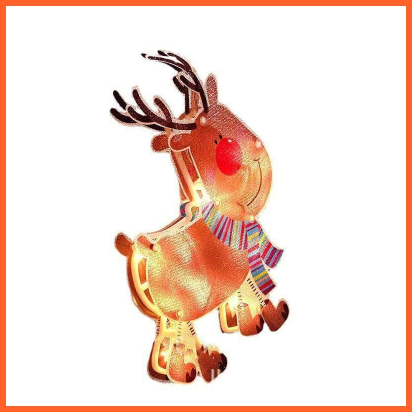 Outdoor Christmas Silhouette Lights | Led Christmas Tree Window Curtain Lights With Suction Cup For Christmas Party | whatagift.com.au.