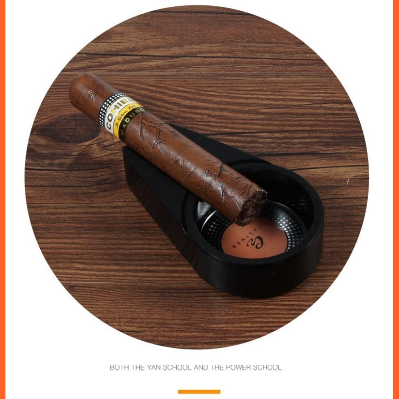 Mini Metal Pocket Cigar Ashtray Portable Travel | Cigarette Ashtrays Outdoor Cigar Holder Fit Cigar | whatagift.com.au.