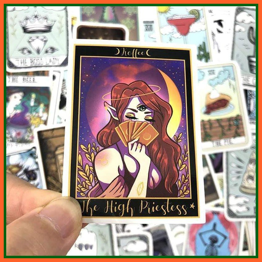Tarot Card 50 Popular Cards Special Stickers Collection | whatagift.com.au.