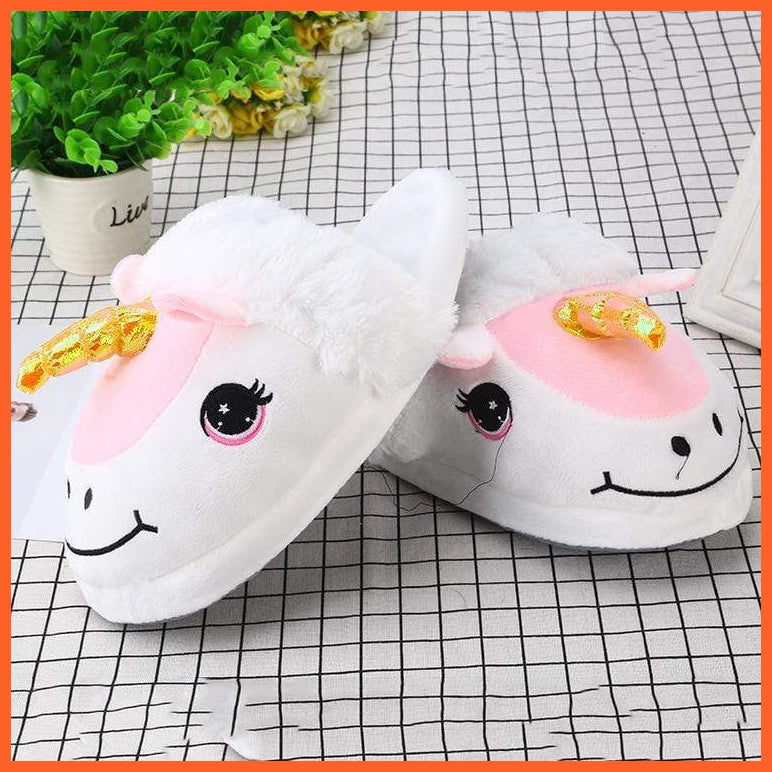 Unicorn Home Plush Slippers | whatagift.com.au.