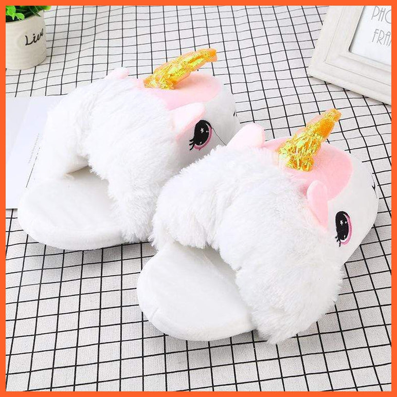 Unicorn Home Plush Slippers | whatagift.com.au.