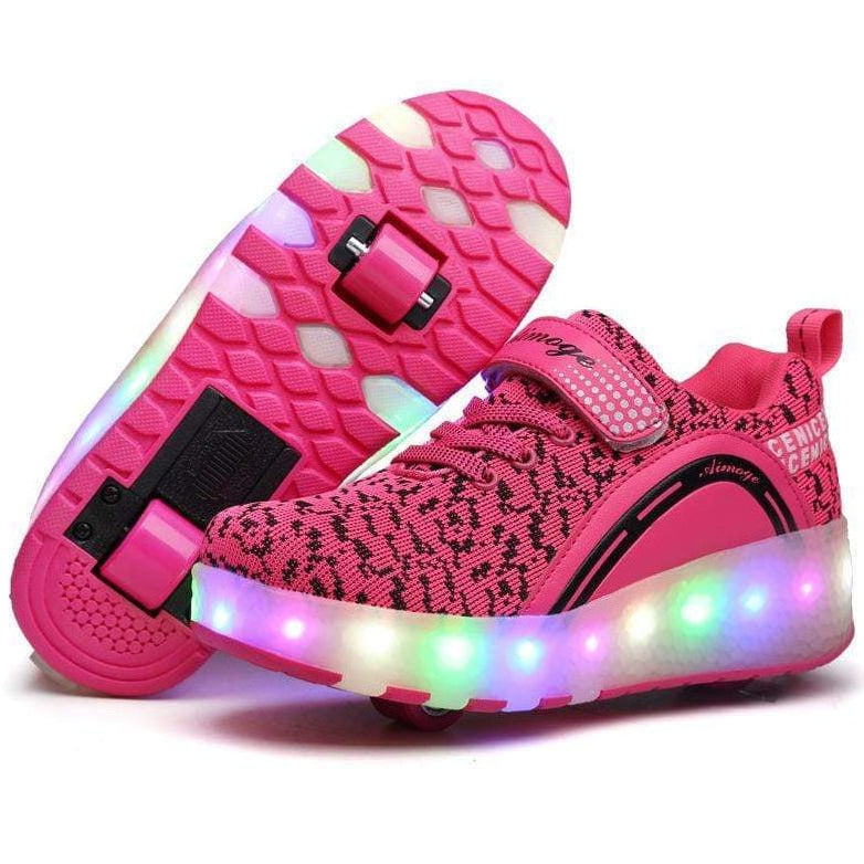 Unisex Led Shoes With Two Wheels  | 3 Colors Heely Wheels Shoes With Usb | whatagift.com.au.