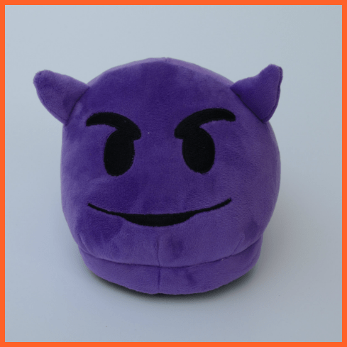 Emoji Cartoon Plush Slippers | whatagift.com.au.