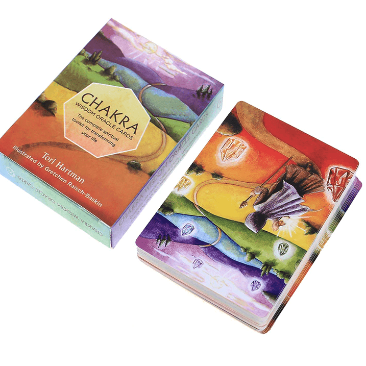 Tarot Deck Chakra Wisdom Oracle Cards 49 Premium Cards With E-Guide | whatagift.com.au.
