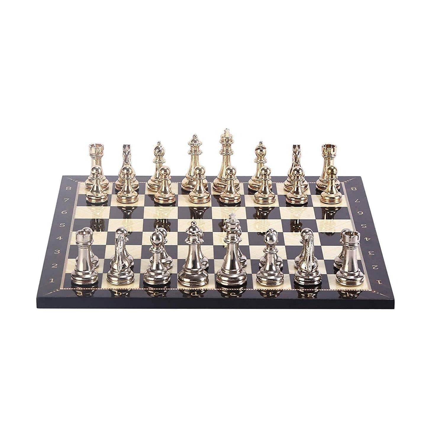 Handmade Pieces And Walnut Patterned Wood Chessboard | whatagift.com.au.