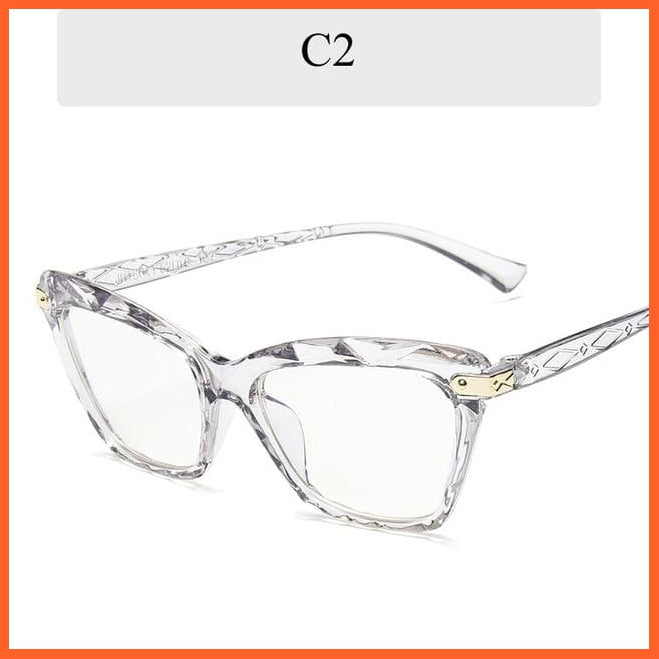 New Transparent Cat Eye Fake Glasses | whatagift.com.au.