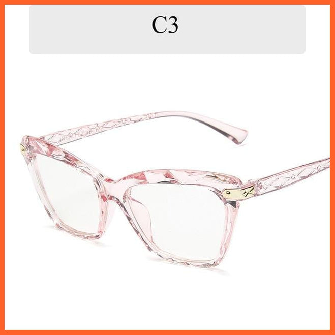 New Transparent Cat Eye Fake Glasses | whatagift.com.au.