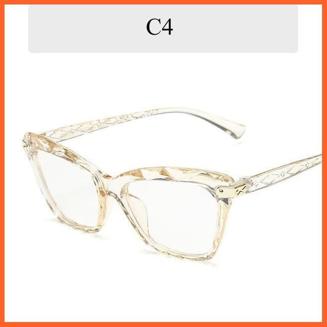 New Transparent Cat Eye Fake Glasses | whatagift.com.au.