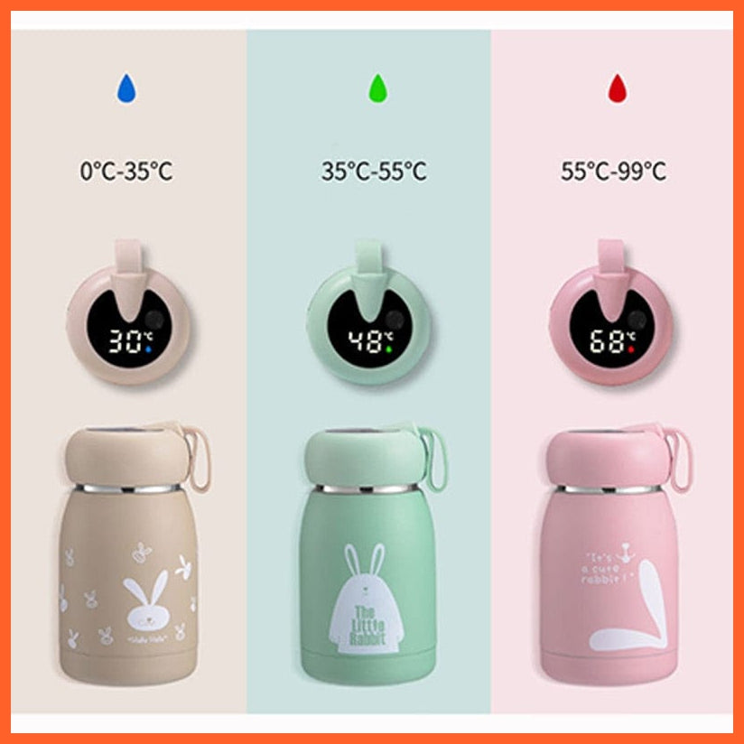 300Ml-500Ml Thermos Cup Stainless Steel Water Bottle | Temperature Led Display Thermos Coffee Vacuum Flasks | whatagift.com.au.