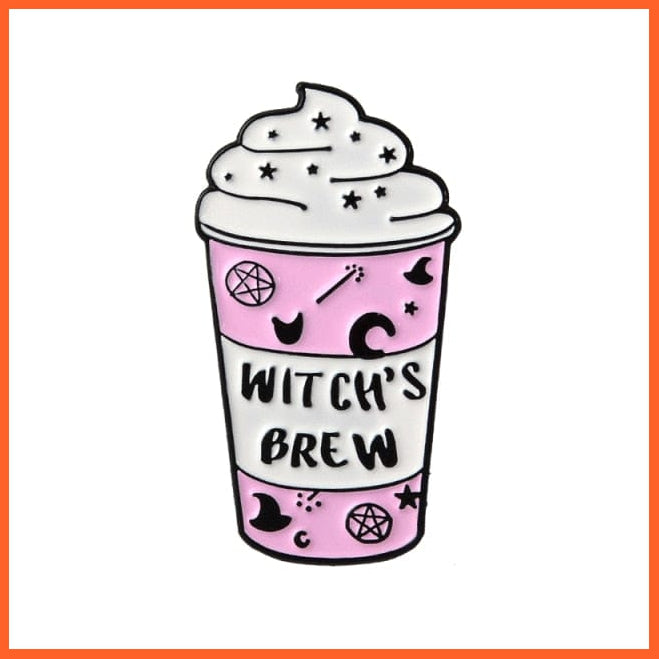 High Quality Copper Cup Coffee Enamel Pins Badge Brooch | Brooch Pins For Clothing Bags Jackets Accessory | whatagift.com.au.