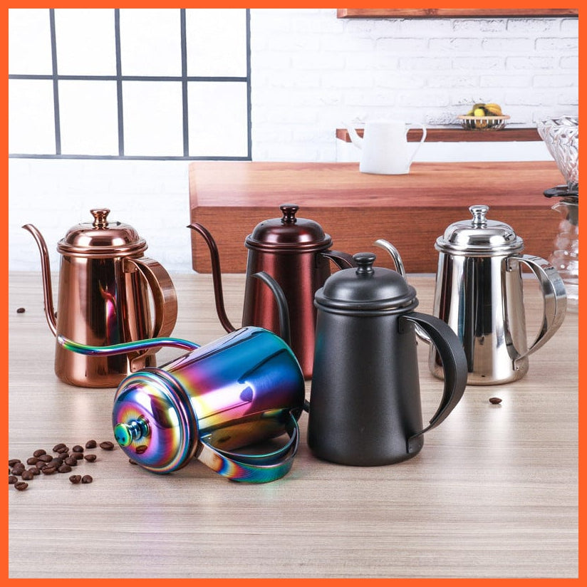600Ml Non-Stick Drip Kettle | Non-Stick Coating Stainless Steel | Coffee Tea Pot | whatagift.com.au.