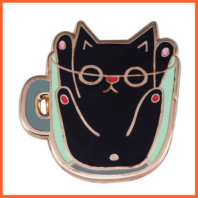 High Quality Copper Cup Coffee Enamel Pins Badge Brooch | Brooch Pins For Clothing Bags Jackets Accessory | whatagift.com.au.