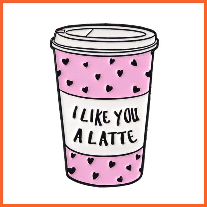 High Quality Copper Cup Coffee Enamel Pins Badge Brooch | Brooch Pins For Clothing Bags Jackets Accessory | whatagift.com.au.