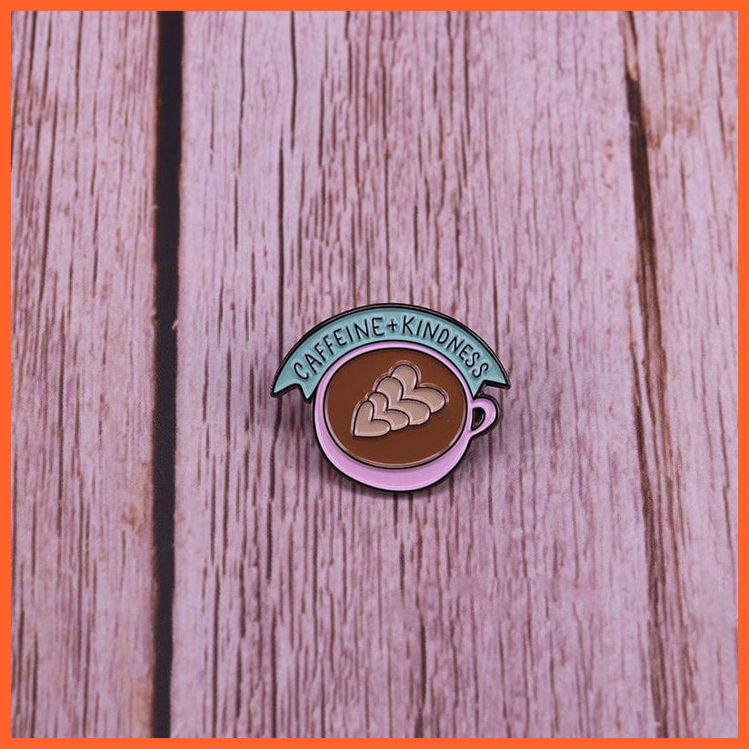 High Quality Copper Cup Coffee Enamel Pins Badge Brooch | Brooch Pins For Clothing Bags Jackets Accessory | whatagift.com.au.