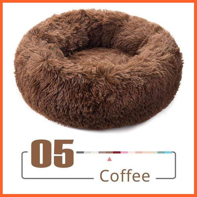 Round Plush Cat Bed | whatagift.com.au.