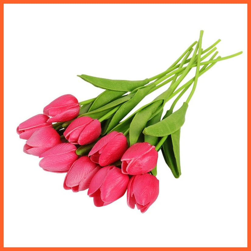 whatagift.com.au color H 10Pcs Artificial Flowers Garden Tulips