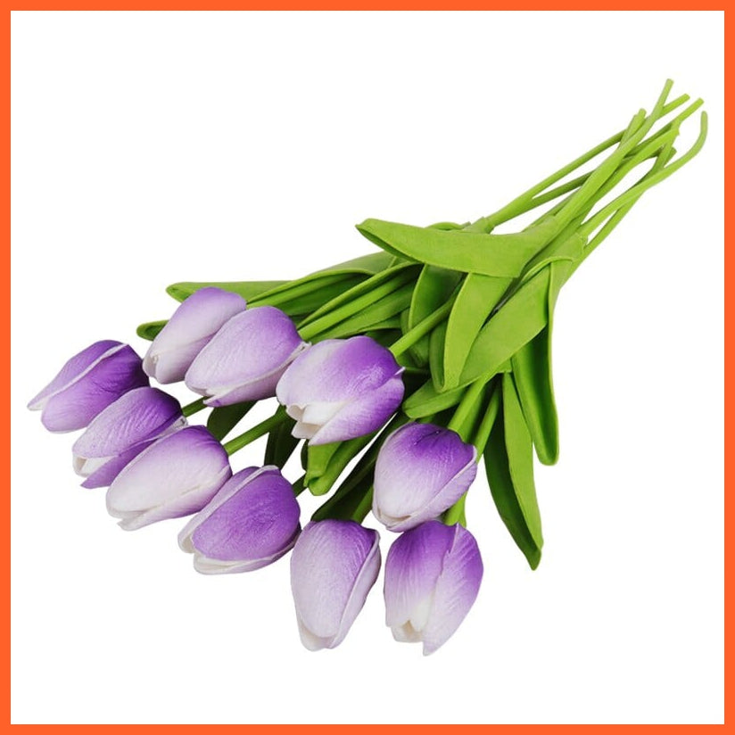 whatagift.com.au color K 10Pcs Artificial Flowers Garden Tulips