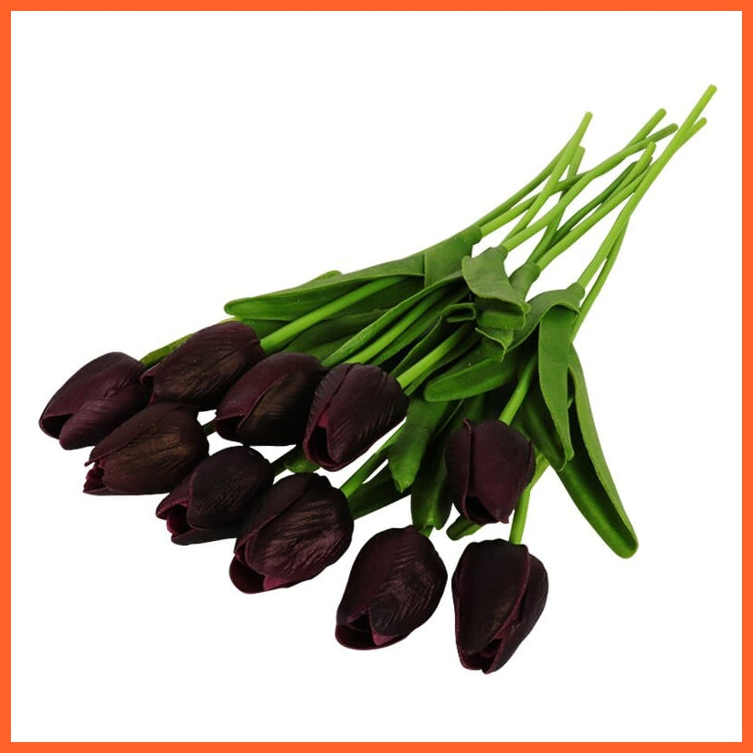 whatagift.com.au color R 10Pcs Artificial Flowers Garden Tulips