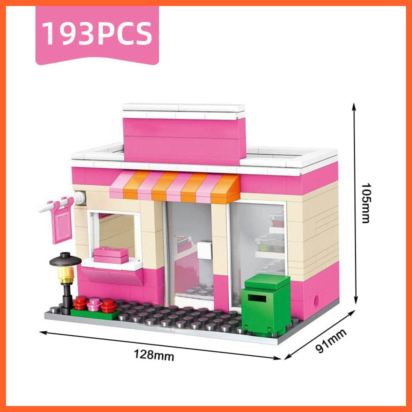 whatagift.com.au Compatible Toy City Mini Street Cafe Food Retail Convenience Store Toys For Children