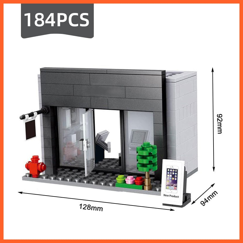 whatagift.com.au Compatible Toy City Mini Street Cafe Food Retail Convenience Store Toys For Children