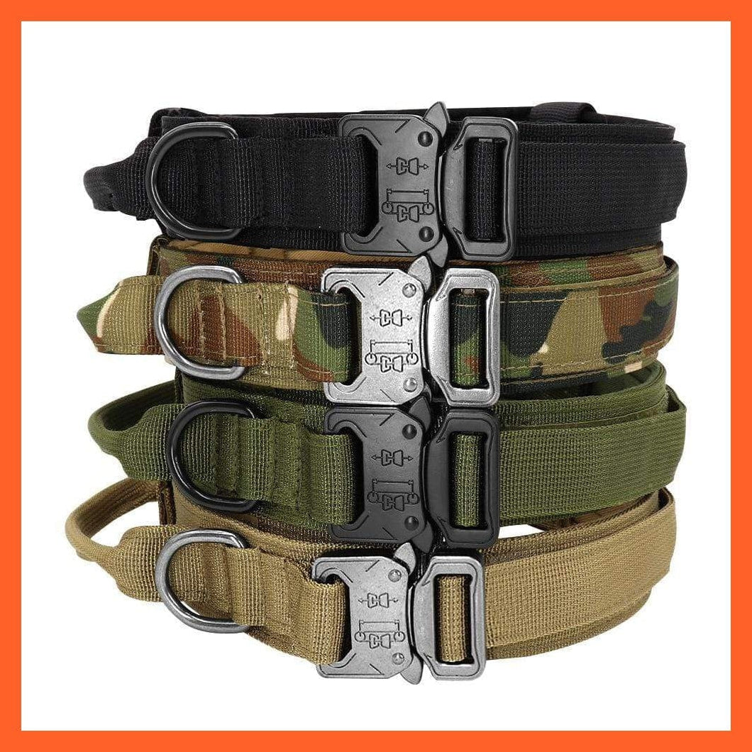 whatagift.com.au Copy of Nylon Military Durable Tactical Dog Collar | Tough Dog Collar With Training Control Adjustable Leash