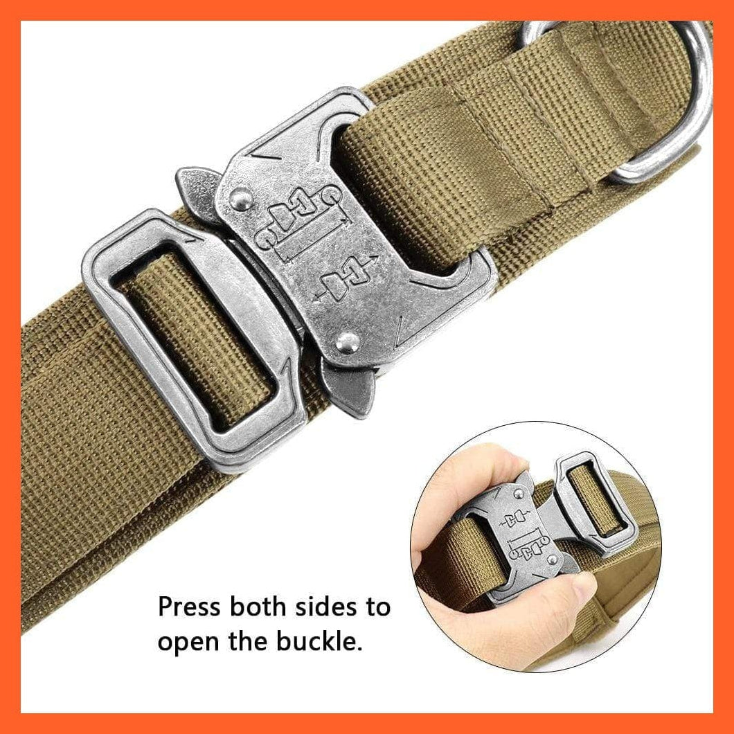 whatagift.com.au Copy of Nylon Military Durable Tactical Dog Collar | Tough Dog Collar With Training Control Adjustable Leash