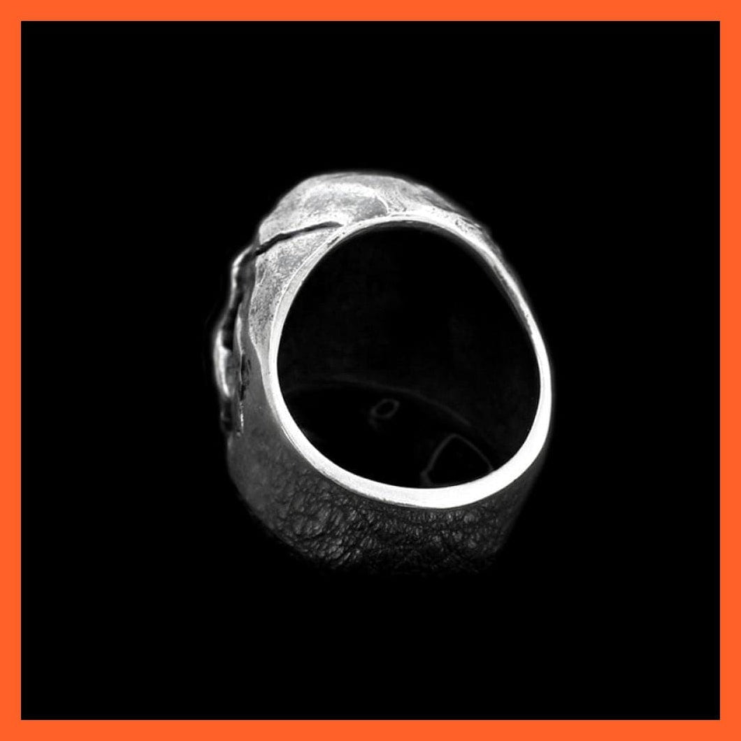 whatagift.com.au Copy of Skull Silver Color Ring Gothic Design For Men | Stainless Steel Biker Ring