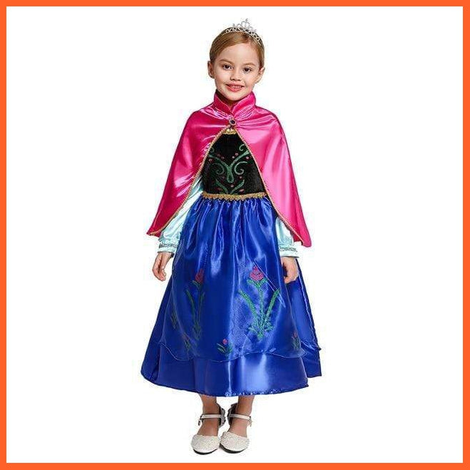 Cartoon Style Anna Elsa | Jasmine | Snow White | Tianna | Princess Cosplay For Costume Party | whatagift.com.au.
