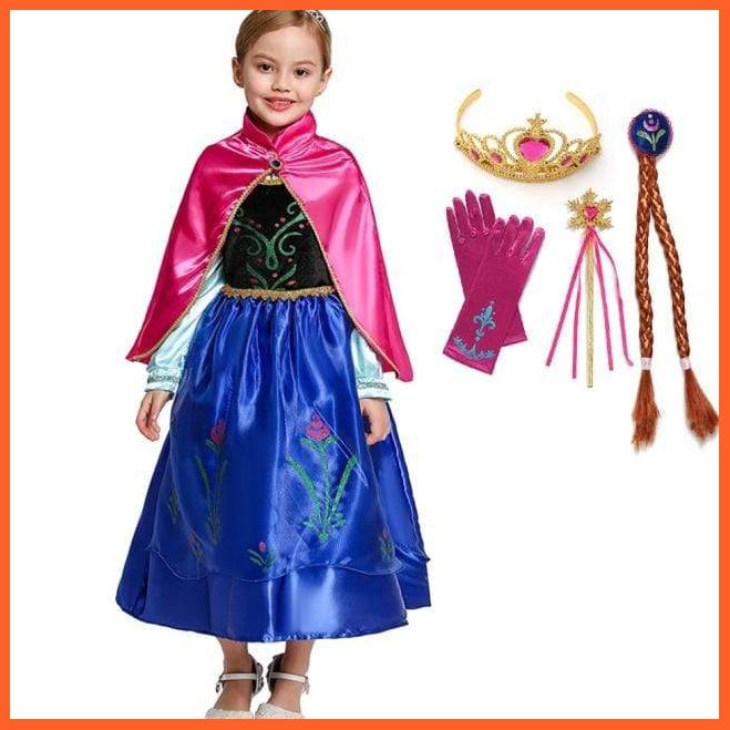 Cartoon Style Anna Elsa | Jasmine | Snow White | Tianna | Princess Cosplay For Costume Party | whatagift.com.au.