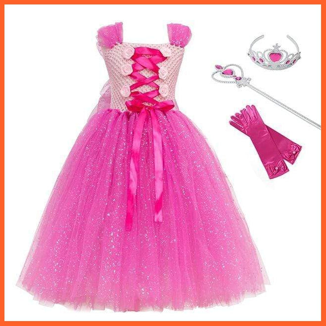 Gothic Evil Witch Princess Mesh Skirts With Horns Maleficent Costume For Girls | Halloween Witch Cosplay Outfits For Girls | whatagift.com.au.