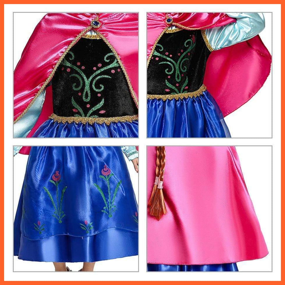 Cartoon Style Anna Elsa | Jasmine | Snow White | Tianna | Princess Cosplay For Costume Party | whatagift.com.au.