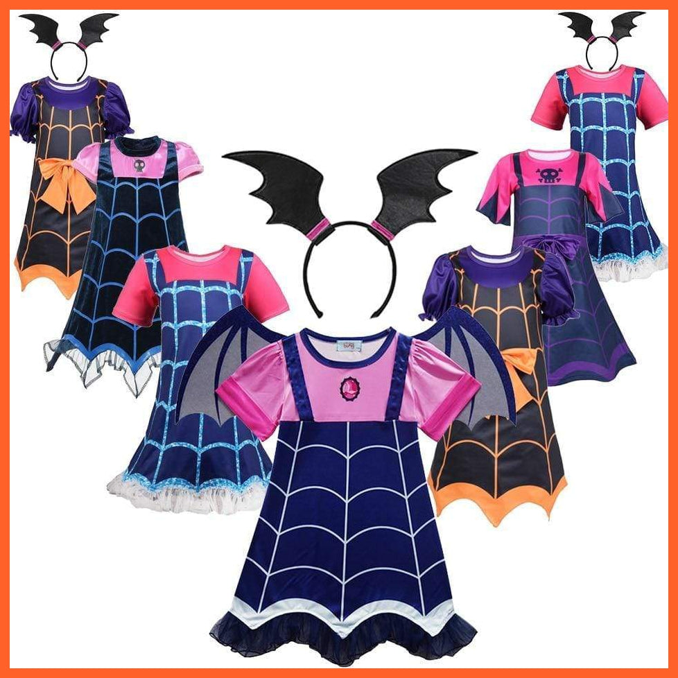 Halloween Vampire Witch Costume For Girl | Cosplay Carnival Party Fancy Dress For Kids | whatagift.com.au.