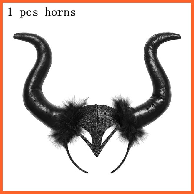 Maleficent Costume Dress Witch Princess Horns Mesh Skirts For Girls | Halloween Maleficent Cosplay Outfits | whatagift.com.au.