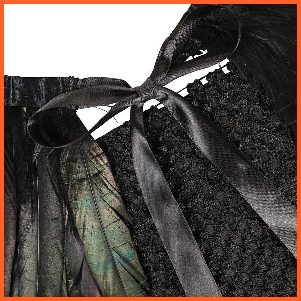 Maleficent Costume Dress Witch Princess Horns Mesh Skirts For Girls | Halloween Maleficent Cosplay Outfits | whatagift.com.au.