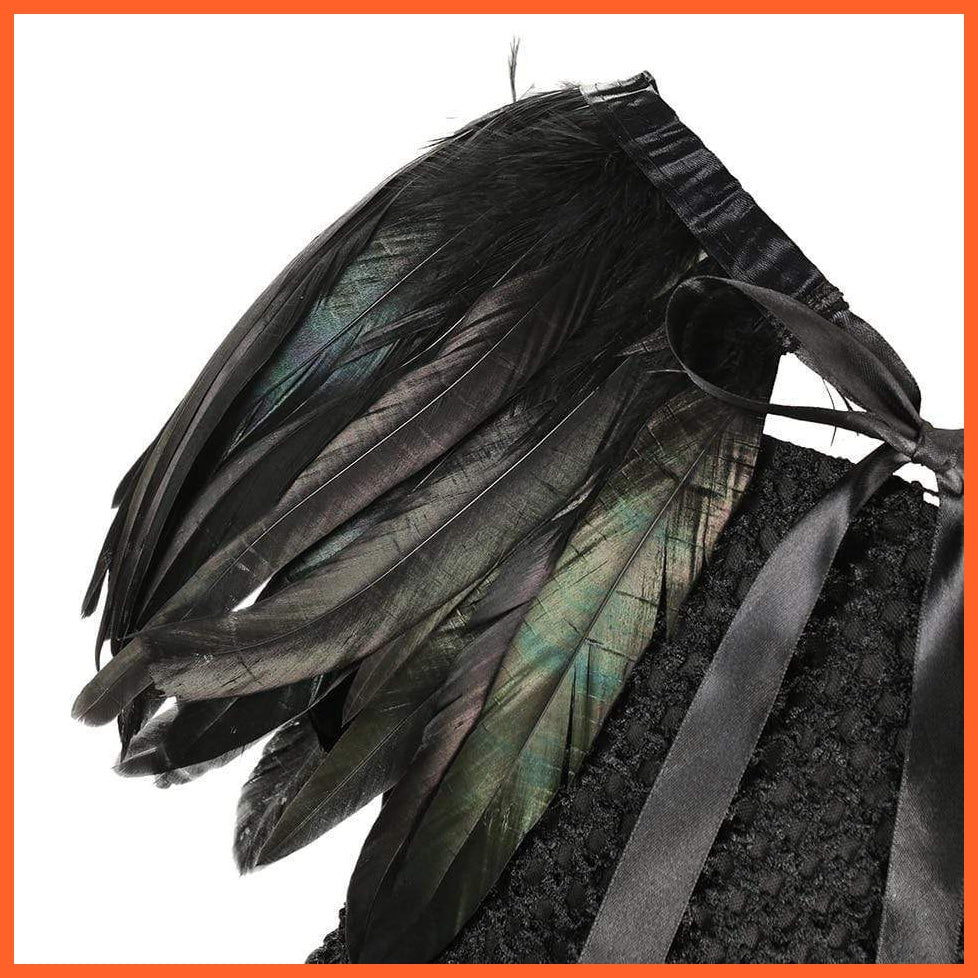 Maleficent Costume Dress Witch Princess Horns Mesh Skirts For Girls | Halloween Maleficent Cosplay Outfits | whatagift.com.au.