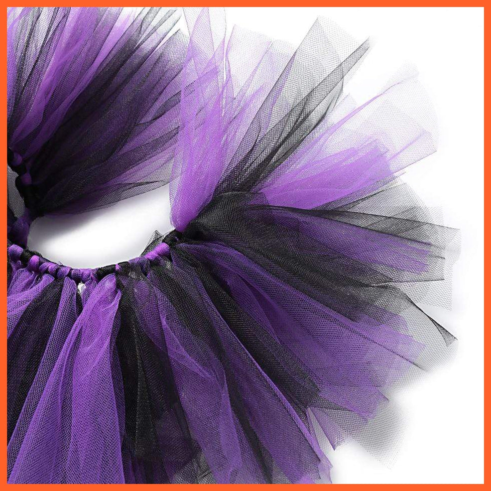 Maleficent Costume Dress Witch Princess Horns Mesh Skirts For Girls | Halloween Maleficent Cosplay Outfits | whatagift.com.au.